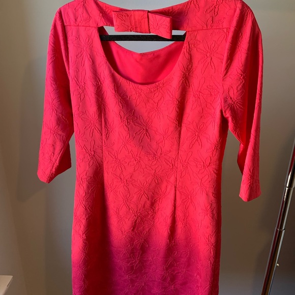 Karl Lagerfeld flower embroidered print dress in pink. Perfect condition - Picture 3 of 3